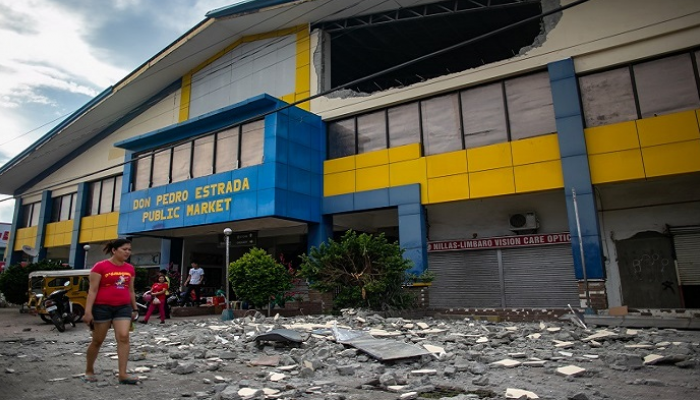 آثار زلزال سابق ضرب جنوب الفلبين