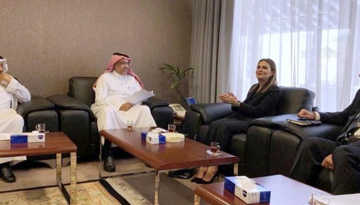 جانب من لقاءات الوزيرة المصرية