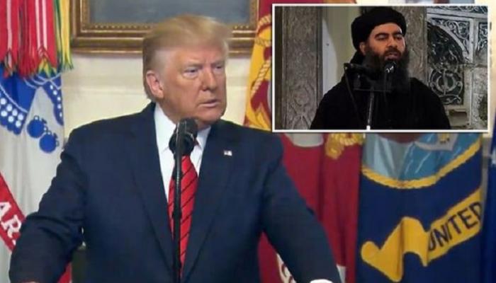 ترامب خلال إعلانه عن عملية قتل البغدادي