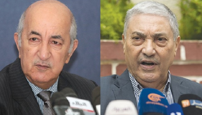 رئيسا الوزراء السابقان في الجزائر علي بن فليس وعبدالمجيد تبون