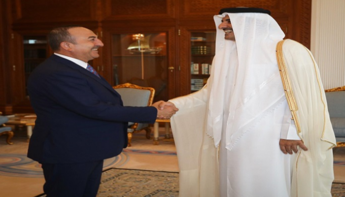تميم بن حمد ومولود تشاووش أوغلو