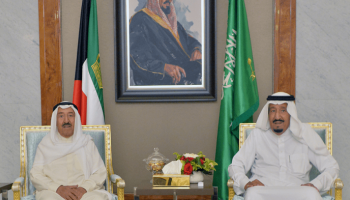 لقاء سابق بين العاهل السعودي وأمير الكويت