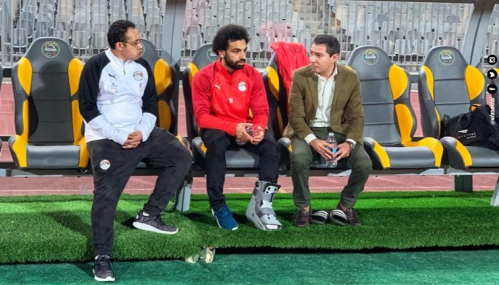 محمد صلاح في ملعب برج العرب