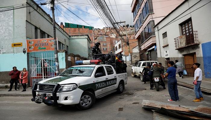  شرطة في بوليفيا عقب إعلان الرئيس موراليس استقالته