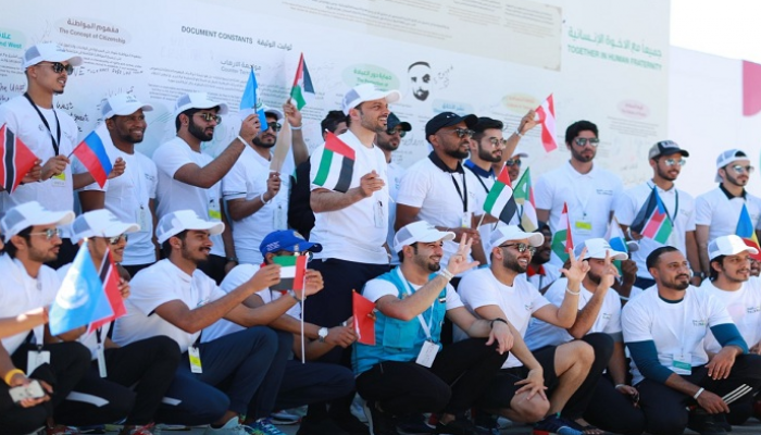 75 رياضيا يشاركون في مسيرة  على نهج زايد  بالمهرجان الوطني للتسامح