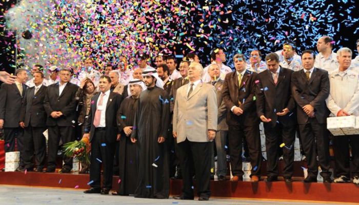 تكريم منتخب مصر في الإمارات