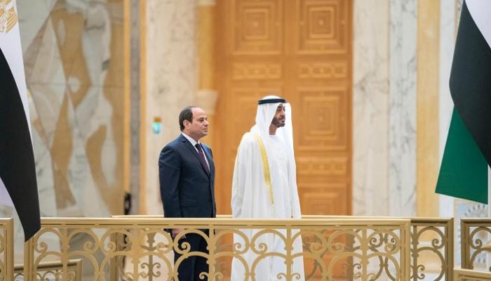 الشيخ محمد بن زايد والرئيس عبدالفتاح السيسي