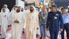 محمد بن راشد يتفقد استعدادات "دبي الدولي للطيران 2019"