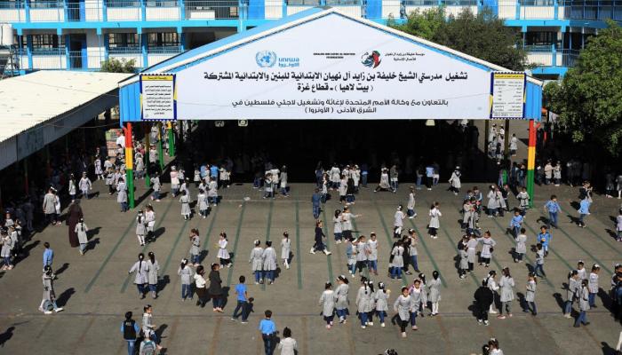 مدرستا الشيخ خليفة بن زايد في بيت لاهيا