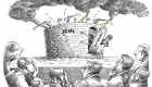 احتجاجات إيران بعيون الكاريكاتير: نيران تحرق نظام خامنئي