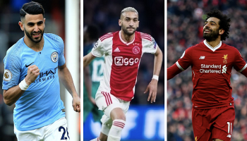 محمد صلاح ورياض محرز وحكيم زياش