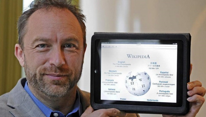جيمي ويلز أحد مؤسسي ويكيبيديا