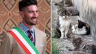 عمدة بلدية إيطالية يؤوي القطط المشردة في منزله 