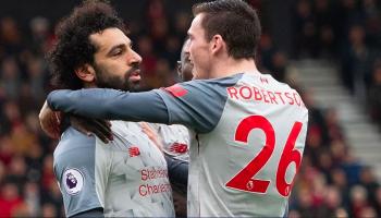 آندي روبرتسون ومحمد صلاح - صورة أرشيفية