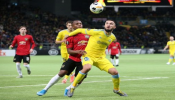 من مباراة مانشستر يونايتد وأستانا