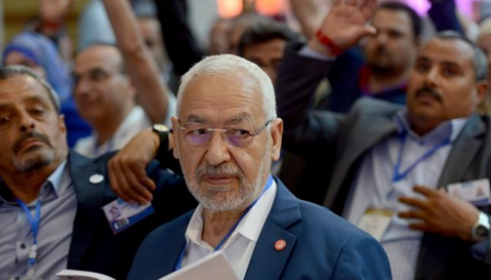 راشد الغنوشي رئيس حركة النهضة الإخوانية في تونس