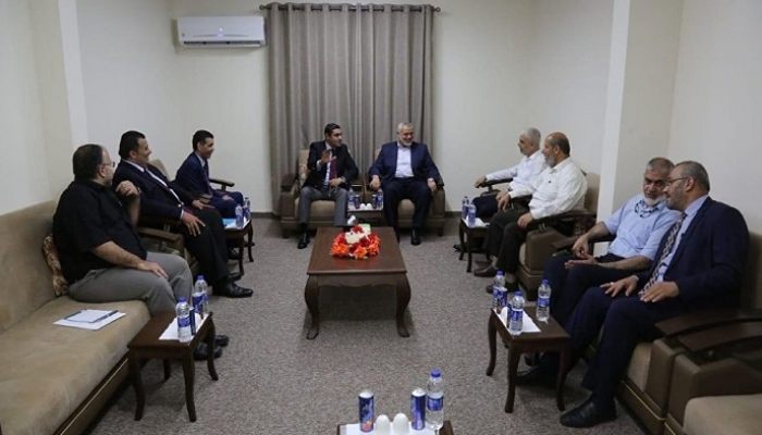 لقاء سابق بين قادة حماس ووفد أمني مصري - أرشيفية