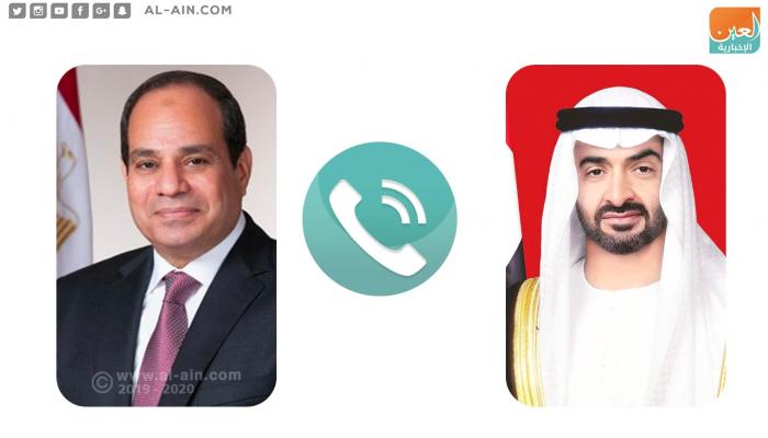 الشيخ محمد بن زايد والرئيس المصري عبدالفتاح السيسي