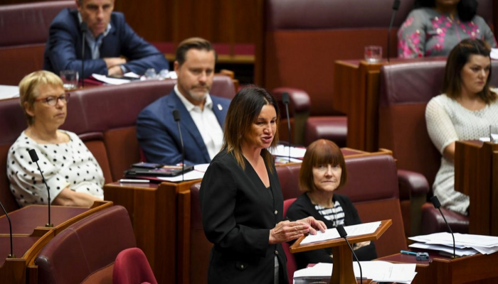 جاكي لامبي تتحدث أمام مجلس الشيوخ الأسترالي
