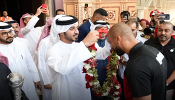 استقبال منتخب البحرين
