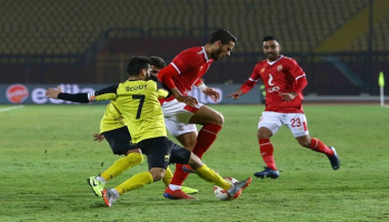 من مباراة الأهلي ووادي دجلة