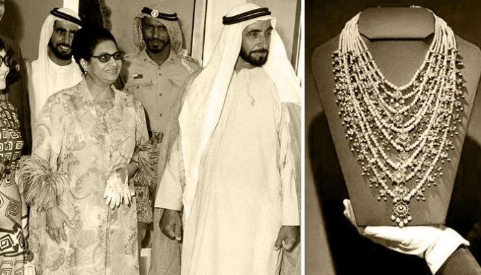 قلادة أم كلثوم تتألق في متحف اللوفر أبوظبي