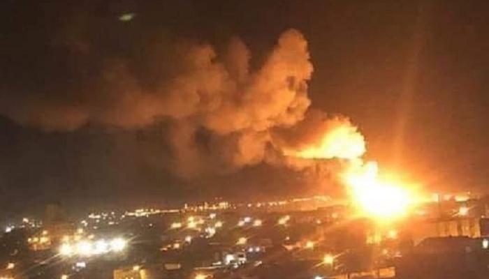 النيران نشبت في الطائرة فور قصفها