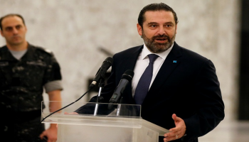 سعد الحريري رئيس حكومة تصريف الأعمال في لبنان - رويترز