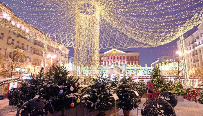 Улицы Москвы На Новый Год