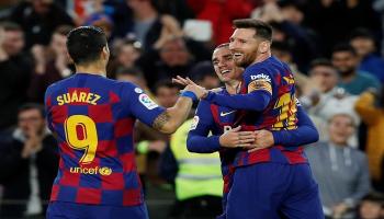 احتفال برشلونة 