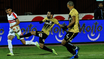 من مباراة الزمالك والإنتاج
