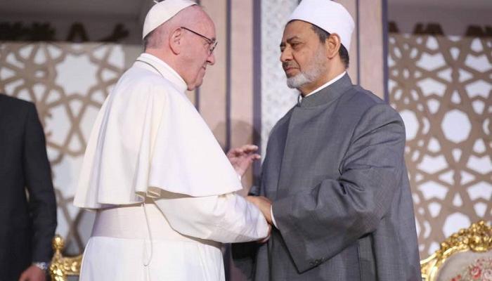 الدكتور أحمد الطيب شيخ الأزهر الشريف وقداسة البابا فرنسيس