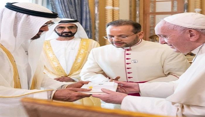 زيارة البابا فرنسيس للإمارات تدعم التعايش السلمي