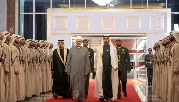 الشيخ محمد بن زايد آل نهيان وشيخ الأزهر الدكتور أحمد الطيب