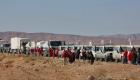 وصول أكبر قافلة مساعدات إنسانية إلى مخيم الركبان السوري