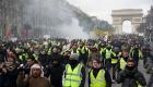 بالصور.. "السترات الصفراء" في شوارع فرنسا للأسبوع الثالث عشر