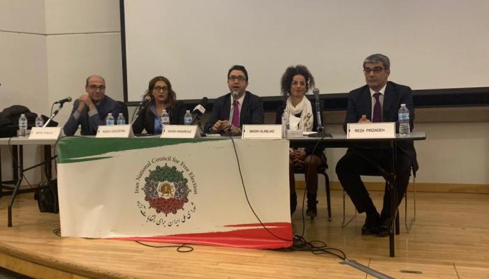 جانب من ندوة المجتمع المدني في إيران والطريق نحو الديمقراطية