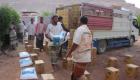 الهلال الأحمر الإماراتي يوزع مساعدات غذائية بالساحل الغربي في اليمن