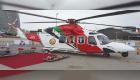"الوطني للبحث والإنقاذ" الإماراتي يستعرض الطائرة "آجوستا" في أيدكس