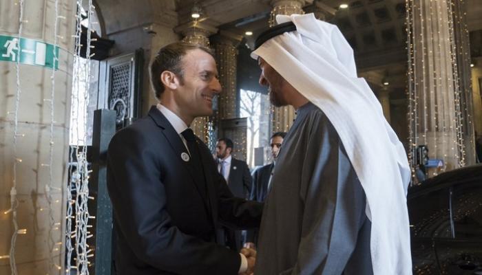 الشيخ محمد بن زايد آل نهيان والرئيس الفرنسي- أرشيفية