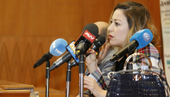 الفنانة المصرية منة شلبي في ندوة تكريمها بمهرجان أسوان لأفلام المرأة