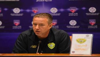 مدرب الوصل خلال المؤتمر الصحفي