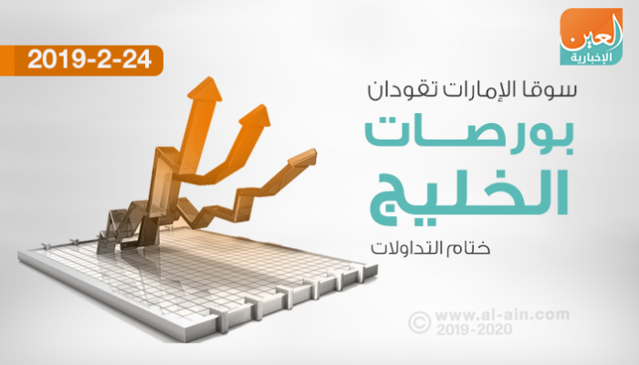 سوقا الإمارات تقودان بورصات الخليج عند الإغلاق
