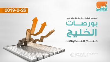 الصعود يسيطر على ختام بورصات الخليج