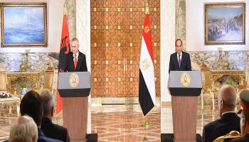 المؤتمر الصحفي المشترك بين الرئيس المصري ونظيره الألباني