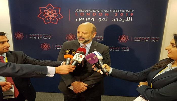 جانب من مشاركة رئيس وزراء الأردن في مؤتمر لندن