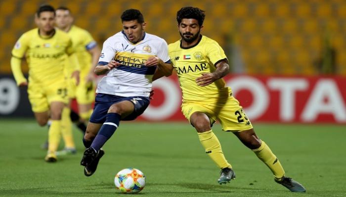 من مباراة الوصل والنصر