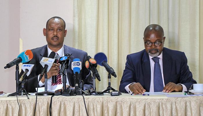 جانب من المؤتمر الصحفي للمسؤول الأممي