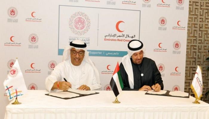 أثناء توقيع الاتفاقية