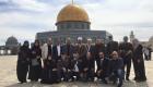 فريق عمل المسلسل الإماراتي "خيانة وطن" يزور المسجد الأقصى